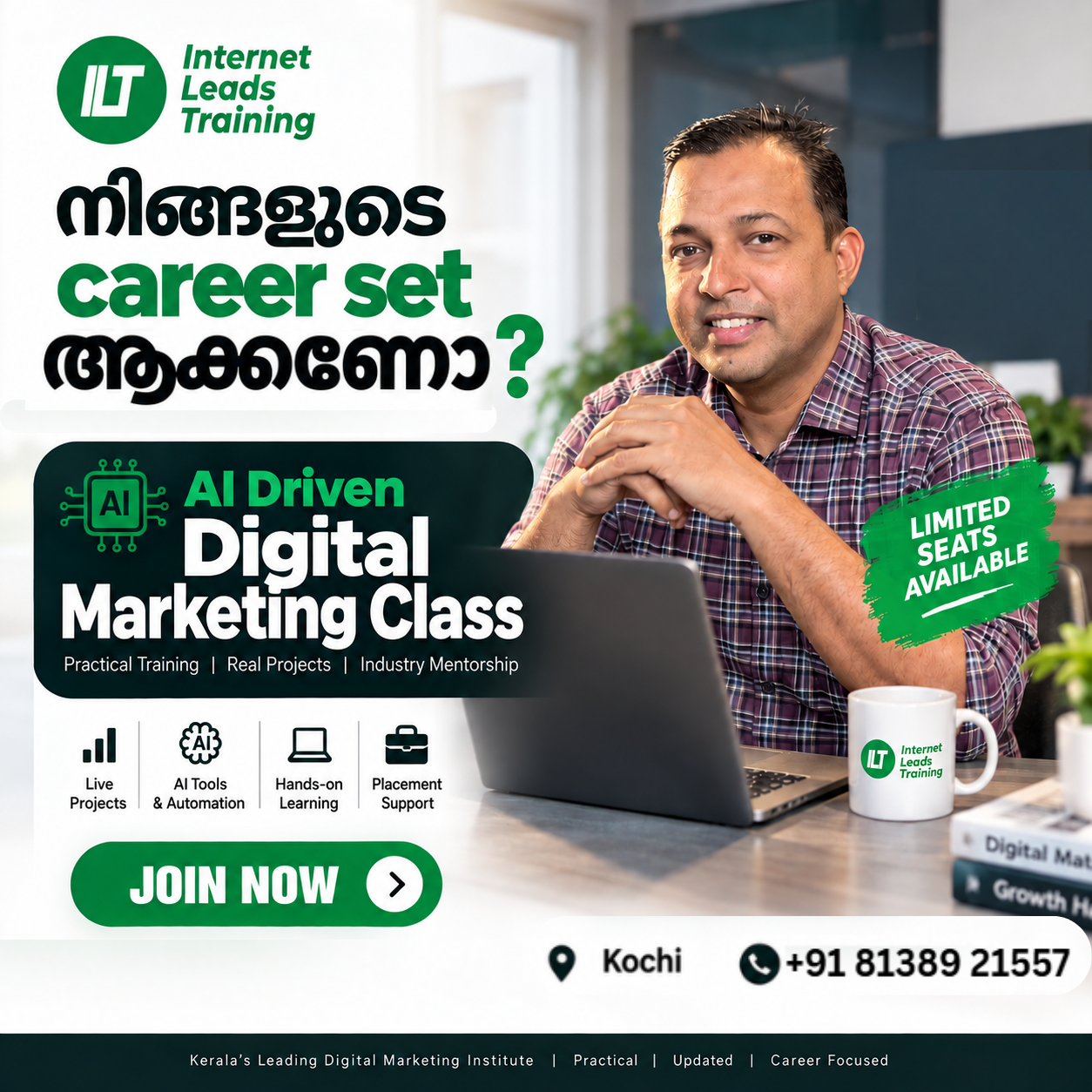 Best Digital Marketing Institute in Kochi, Kerala – Start Your Career with Internet Leads Training
